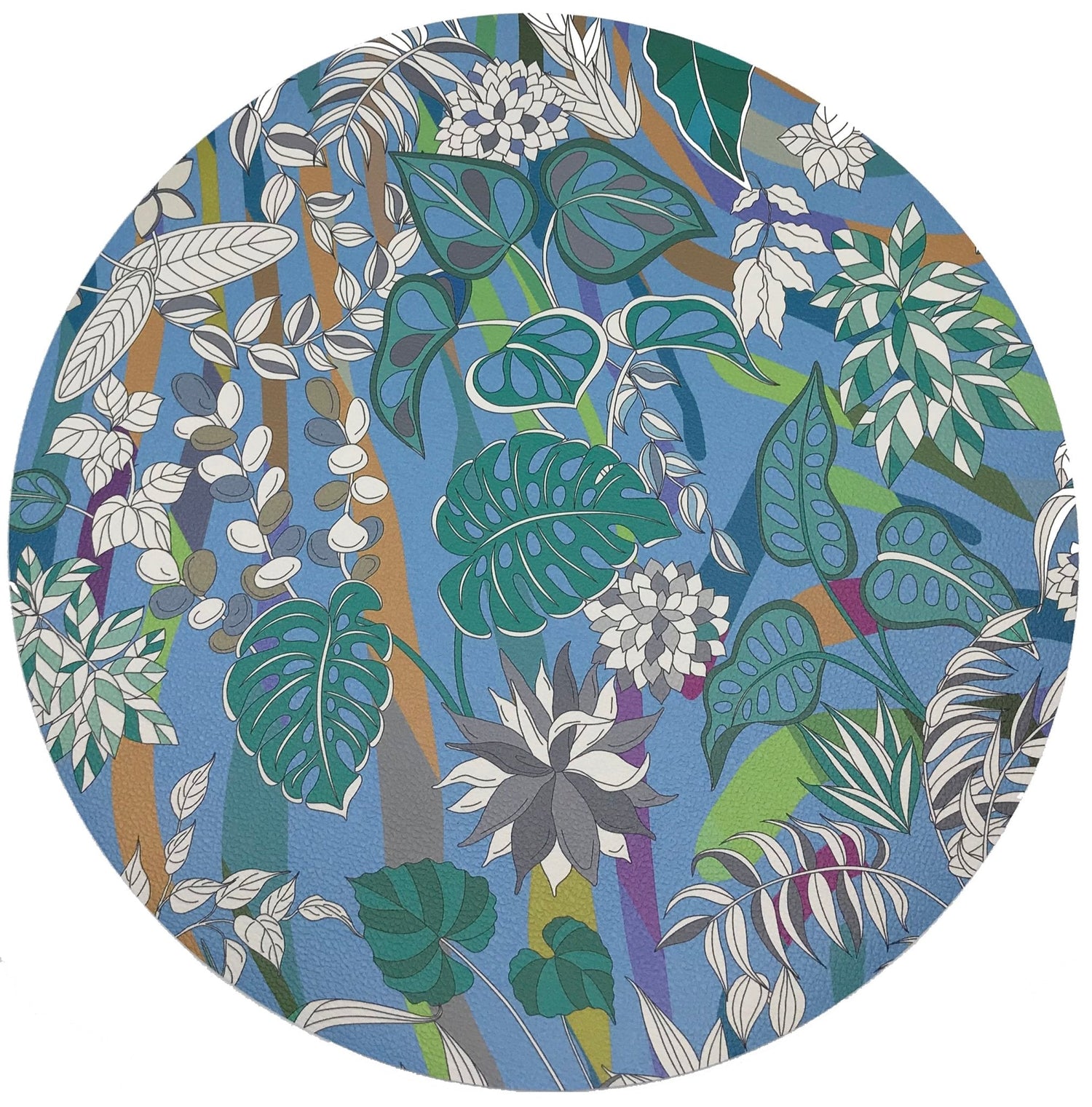 Sabi Jungle Savuti 16&quot; Pebble Placemat, Set Of 4 - nicolettemayer.com