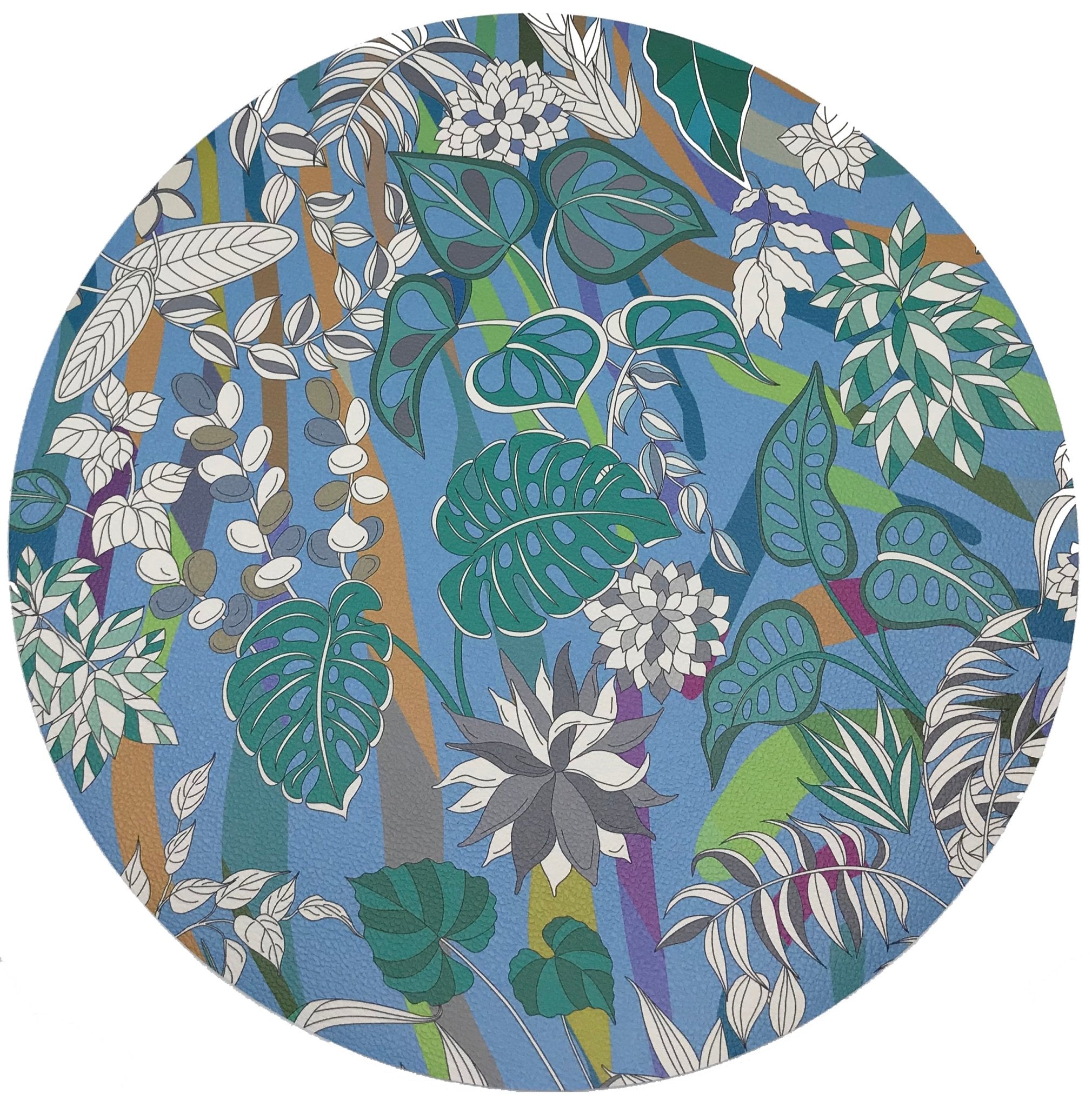 Sabi Jungle Savuti 16&quot; Pebble Placemat, Set Of 4 - nicolettemayer.com