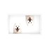 Samoyed Dog Acrylic Rectangle Tray, overhead, by Nicolette Mayer