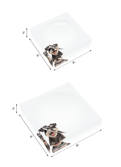 Schnauzer Dog Acrylic Candy Catchall Dish, both sizes, by Nicolette Mayer