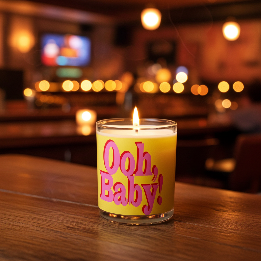 Oh Baby Pink Red Yellow Candle