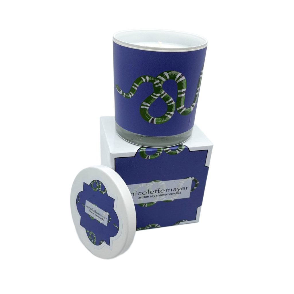 Serpent Blue Candle - nicolettemayer.com