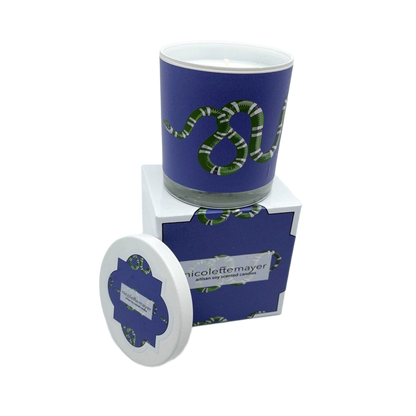 Serpent Blue Candle - nicolettemayer.com