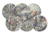 Arcadia Pattern Mix 16" Round Pebble Placemats, Set Of 6 - nicolettemayer.com