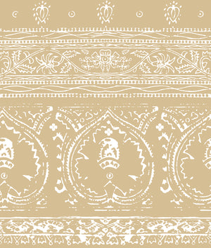 Agra Reverse Warm Peel and Stick Wallpaper, Double Roll, 26" x 288", 48 sq ft - nicolettemayer.com