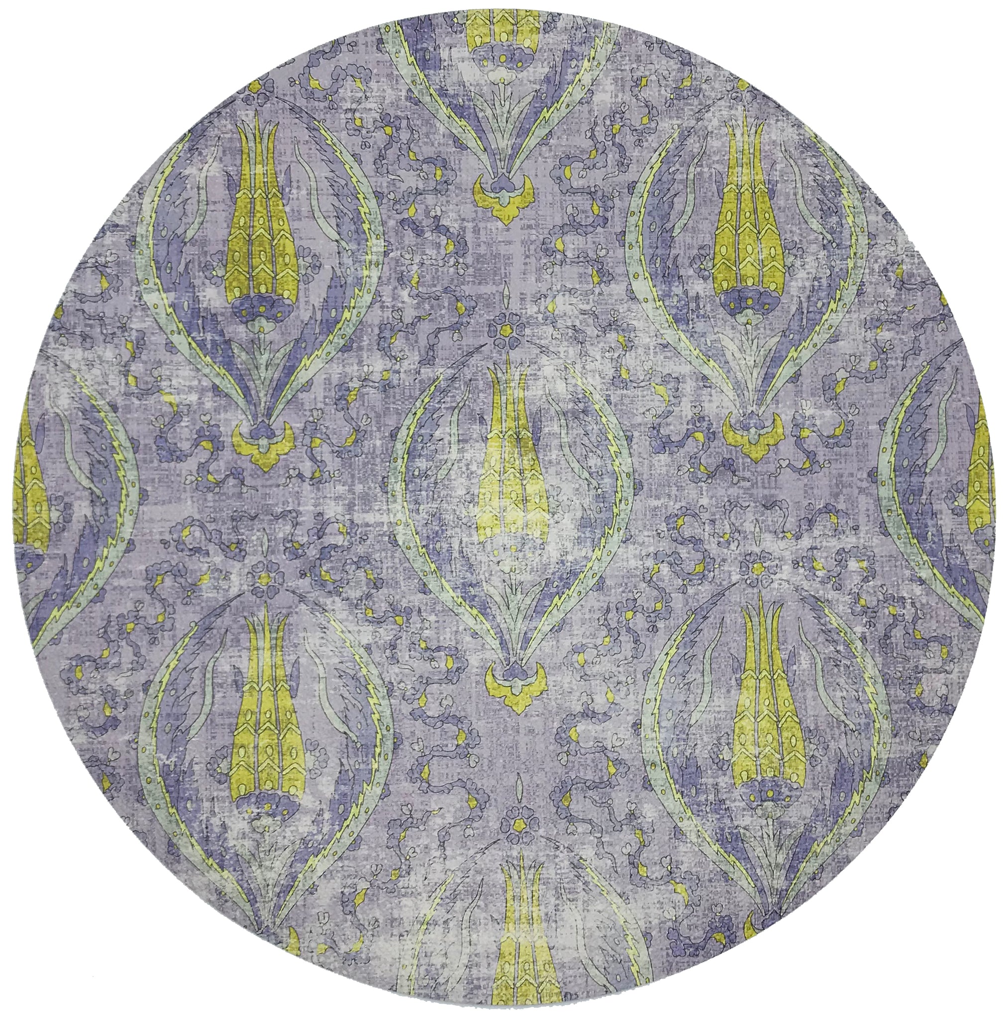 Byzantine Jewel Lilac 16" Round Pebble Placemat, Set of 4 - nicolettemayer.com
