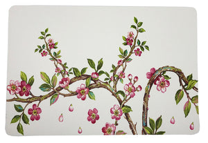 Cherry Blossom Pink 17.5" Rectangle Pebble Placemats, Set Of 4 - nicolettemayer.com