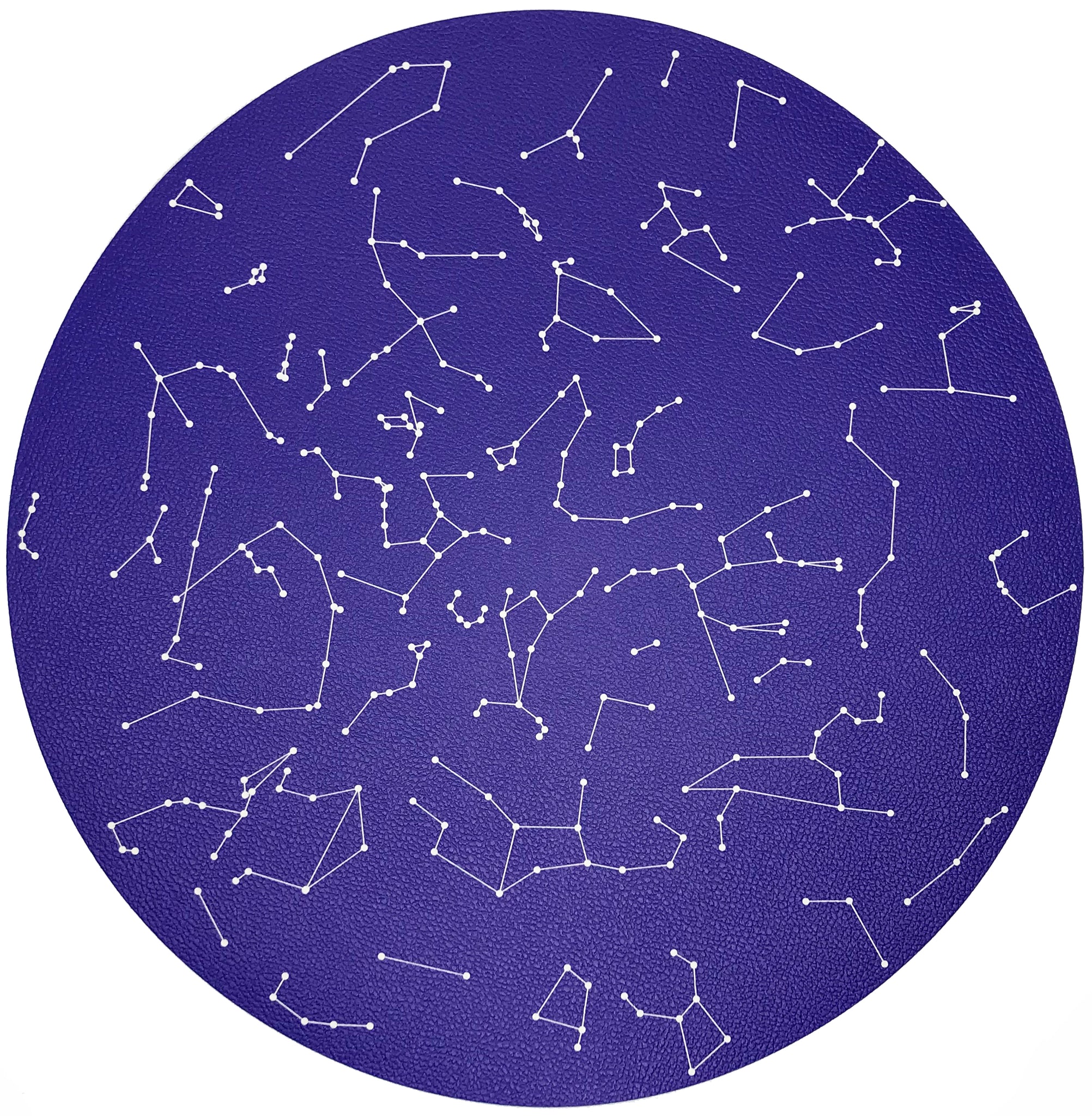Constellations Stars 16" Round Pebble Placemat, Set Of 4 - nicolettemayer.com