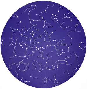 Constellations Stars 16" Round Pebble Placemat, Set Of 4 - nicolettemayer.com