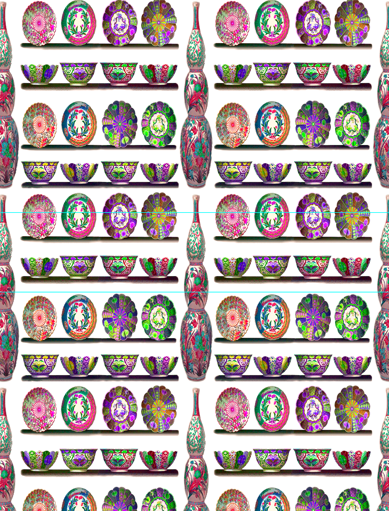 Ceramic Menagerie Grasscloth Wallpaper Per Yard - nicolettemayer.com