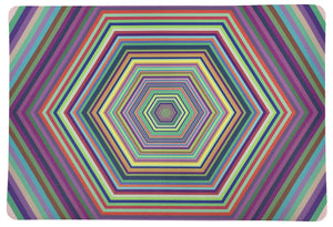 Hex Dylan 17.5" Rectangle Pebble Placemats, Set Of 4 - nicolettemayer.com