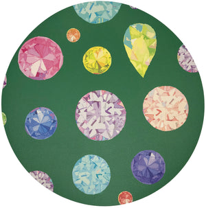 Jewel Green 16" Round Pebble Placemats, Set Of 4 - nicolettemayer.com