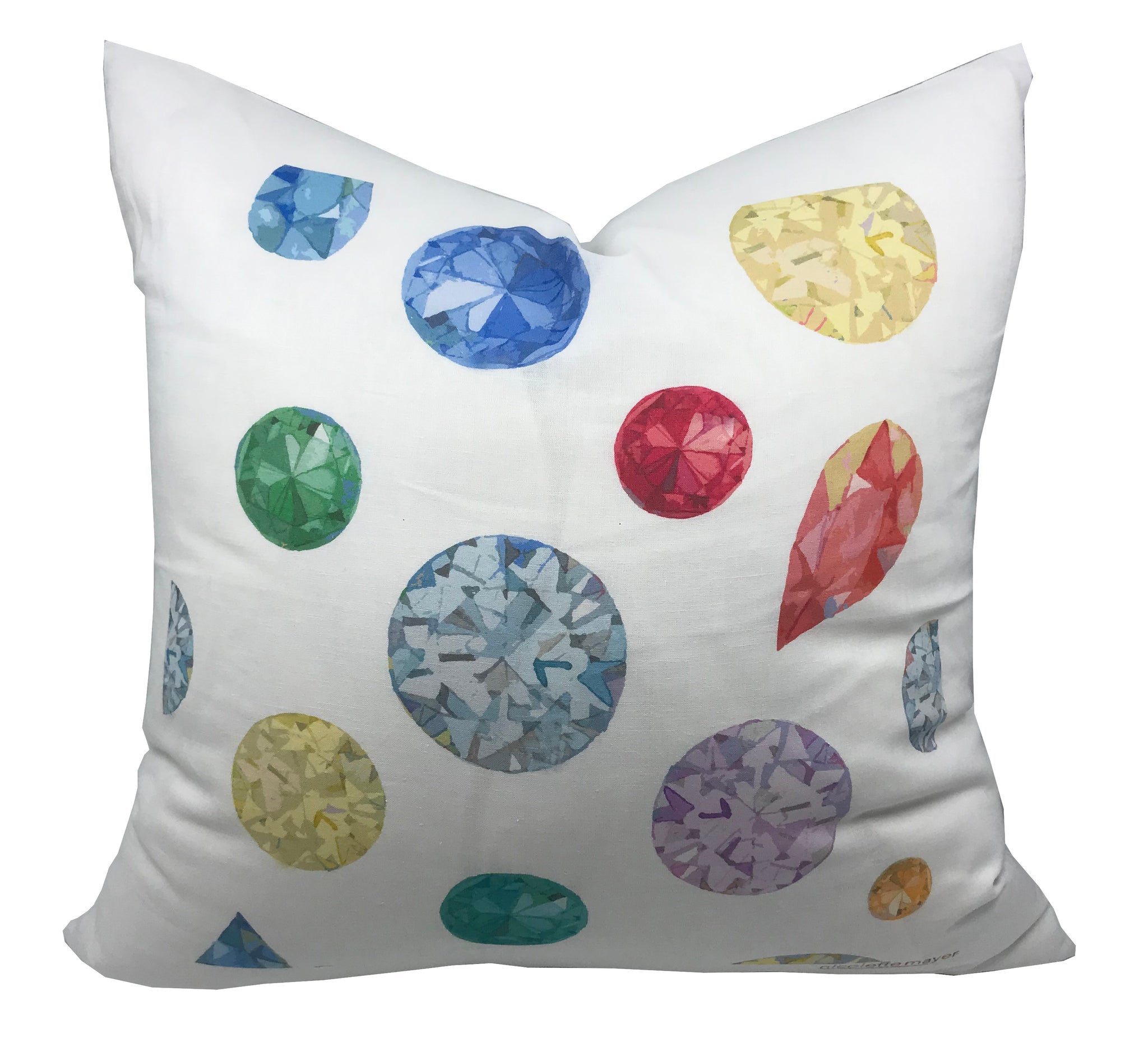 Jewel Modern Accent Throw Pillow 22"x22" - nicolettemayer.com