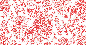 Kerala Red Peel and Stick Wallpaper, Double Roll, 26" x 288", 48 sq ft - nicolettemayer.com