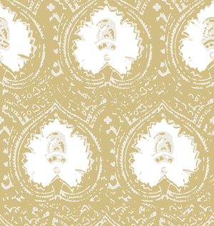 Lantern Gold Peel and Stick Wallpaper, Double Roll, 26" x 288", 48 sq ft - nicolettemayer.com
