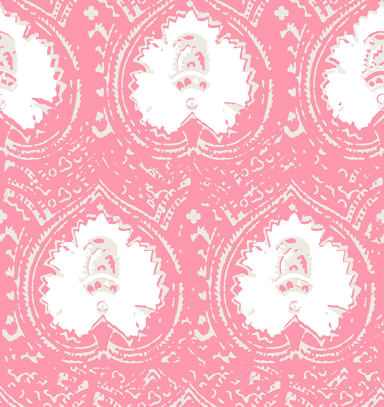 Lantern Pink Peel and Stick Wallpaper, Double Roll, 26" x 288", 48 sq ft - nicolettemayer.com
