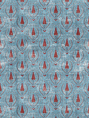 Byzantine Jewel Blue Wallpaper, Per Yard - nicolettemayer.com