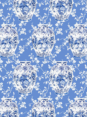 Filagree-Sheer Blue Fabric - nicolettemayer.com