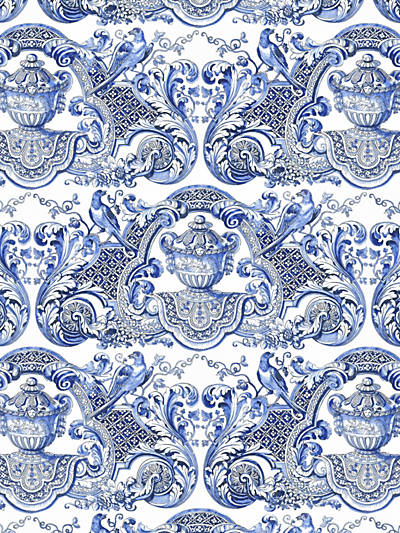 Royal Delft William & Mary Fabric - nicolettemayer.com