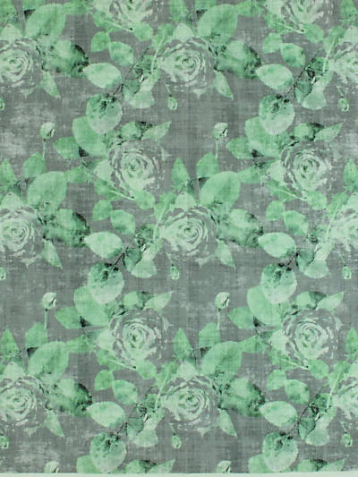 Rose Trellis Charcoal Green - nicolettemayer.com