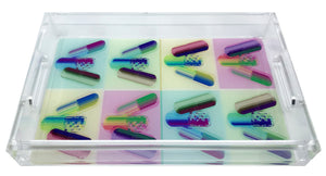 Ode To Hurst Neon Acrylic Vanity Tray 12.25X7.75 - nicolettemayer.com