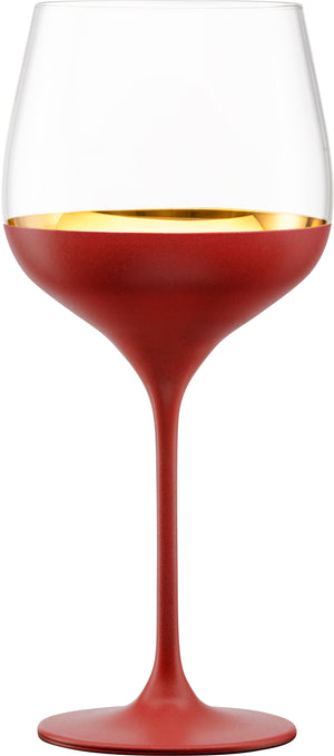 ORO24k Largest Grand Burgundy 24k Gold Wine Glass, Set of 1