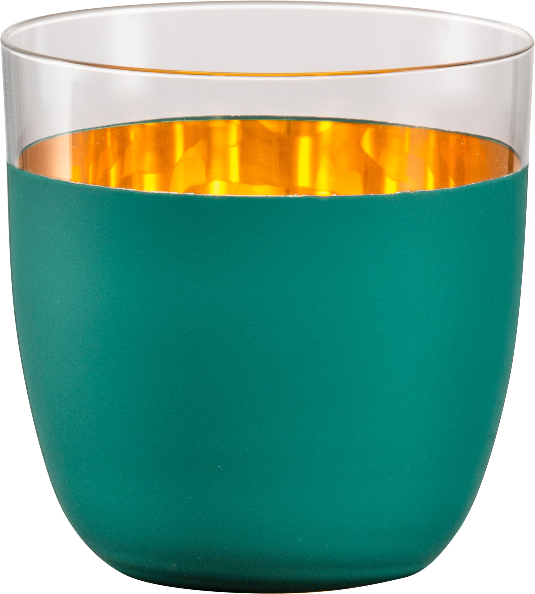 ORO24k Crystal 24k Stemless Tumblers for Wine, Soda, Water, Set of 2