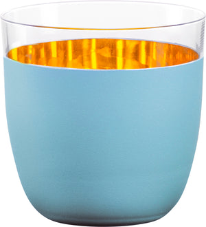 ORO24k Crystal 24k Stemless Tumblers for Wine, Soda, Water, Set of 2