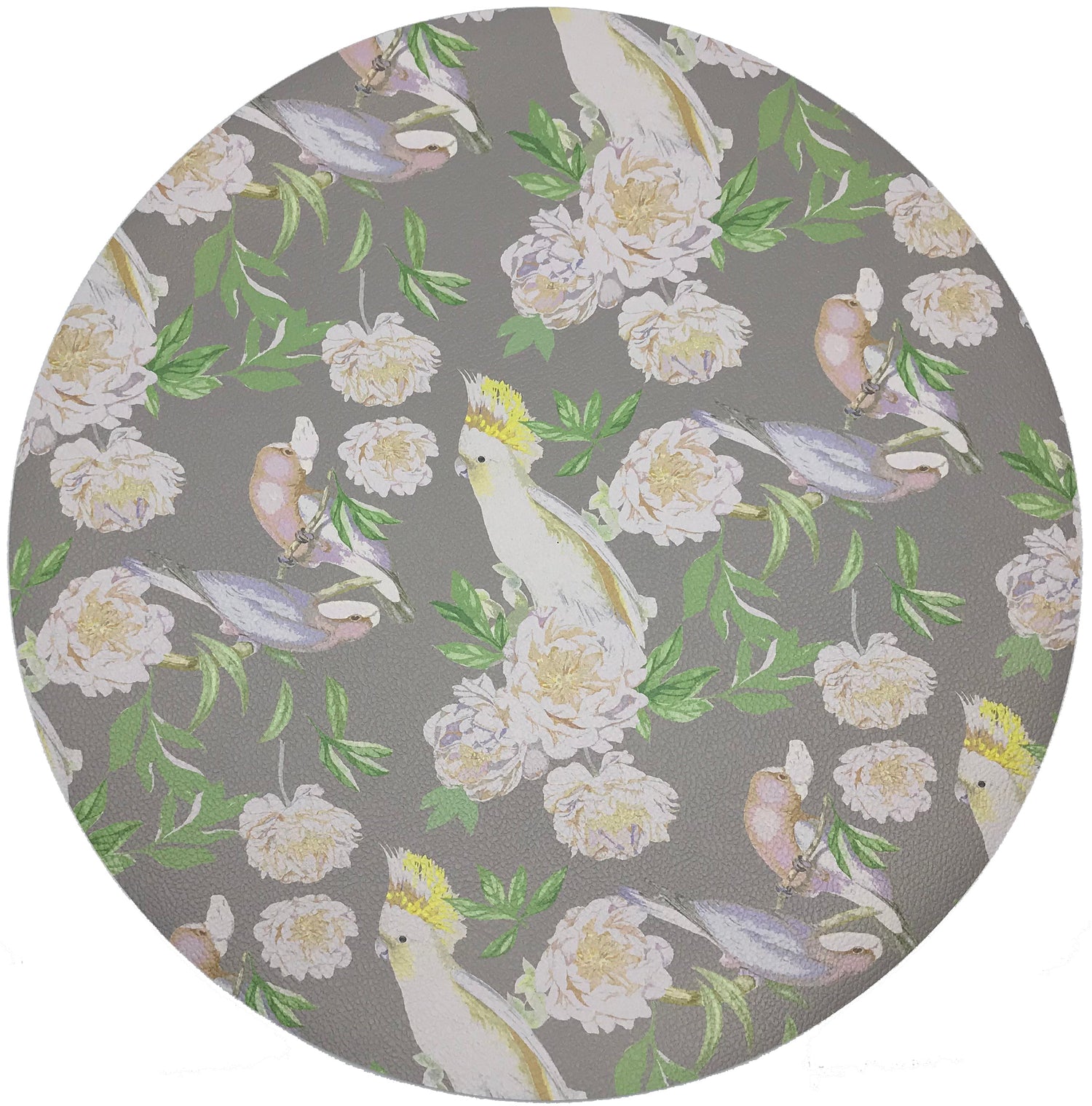 Peony Inspira Breakers 16&quot; Round Pebble Placemat, Set Of 4 - nicolettemayer.com