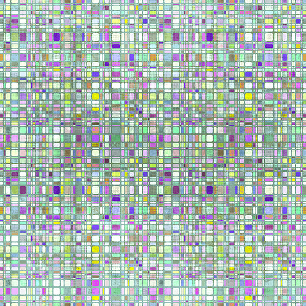 Pointillism Greens Wallpaper, Per Yard - nicolettemayer.com