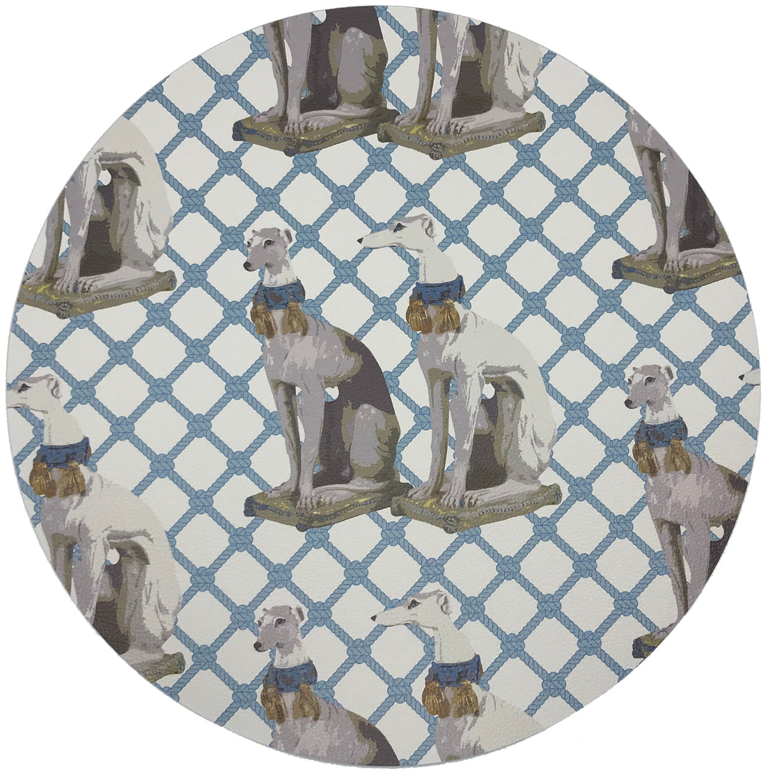 Regal Greyhound Wyeth 16&quot; Round Pebble Placemats, Set Of 4 - nicolettemayer.com