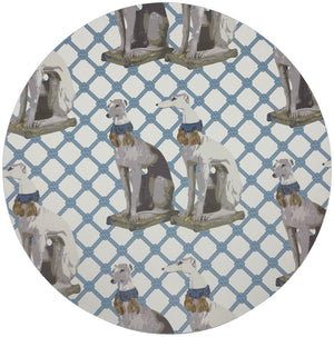 Regal Greyhound Wyeth 16" Round Pebble Placemats, Set Of 4 - nicolettemayer.com