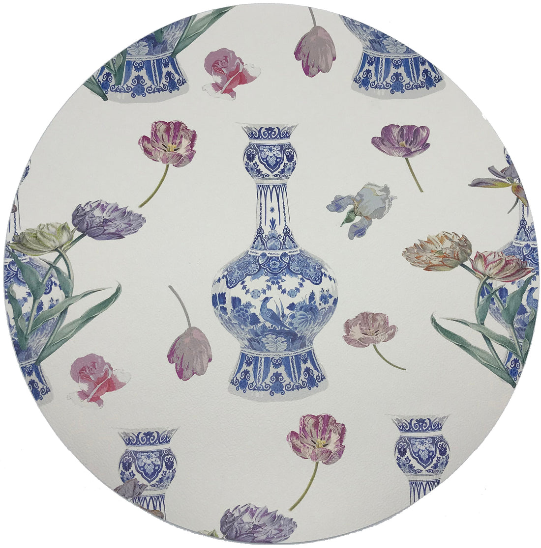 ROYAL DELFT PURISSIMA 16&quot; ROUND PEBBLE PLACEMAT, SET OF 4 - nicolettemayer.com