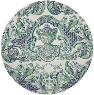 ROYAL DELFT WILLIAM AND MARY GREEN 16" ROUND PEBBLE PLACEMATS, SET OF 4 - nicolettemayer.com