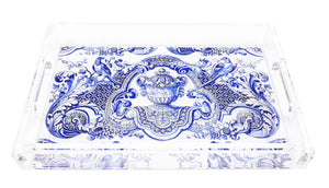 Royal Delft William Mary Blue Vanity Tray 12.25X7.75