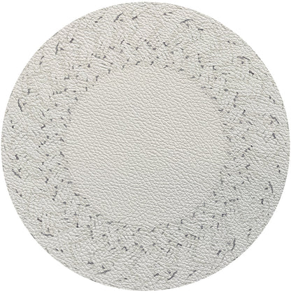 Raffia Nantucket Amagansett White Round Pebble Placemat, Set of 4 - nicolettemayer.com