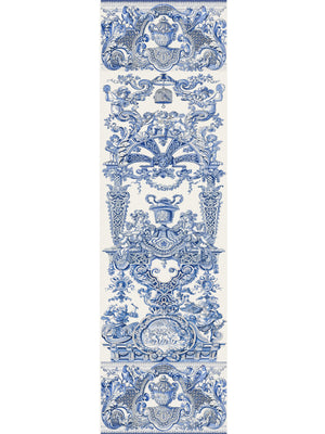 Hampton Court Blue Non-Woven Wallpaper Panel - nicolettemayer.com