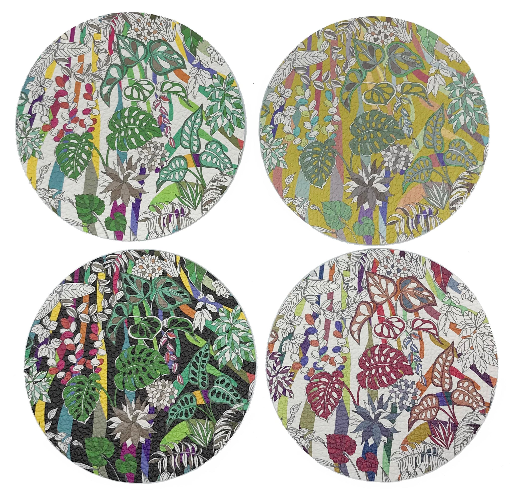 Sabi Jungle Natural Coaster Set Of 4 - nicolettemayer.com