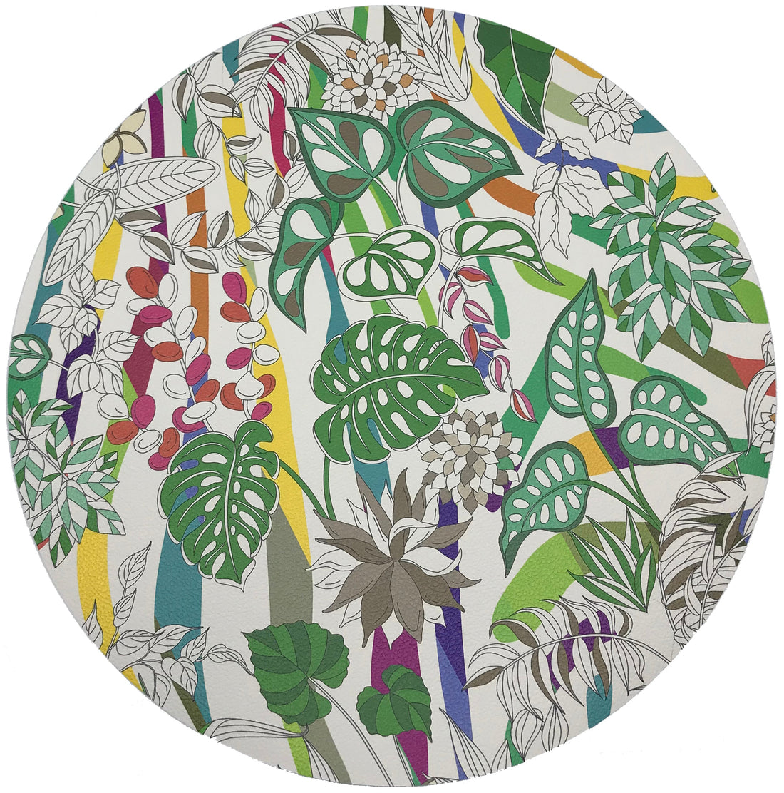 Sabi Jungle Natural 16&quot; Pebble Placemat, Set Of 4 - nicolettemayer.com