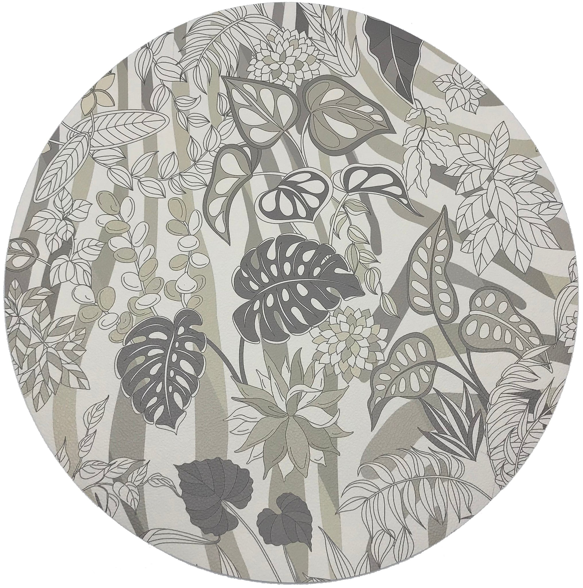 Sabi Jungle Neutral 16" Pebble Placemat, Set Of 4 - nicolettemayer.com