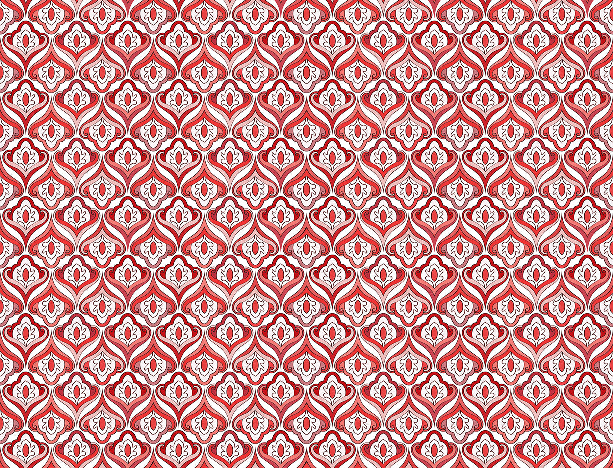 Jardin Rojo Wallpaper - Coordonné