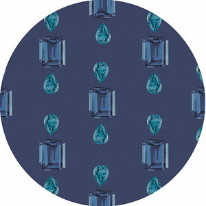 Gem Sapphires Blue 16" Round Pebble Placemat Set of 4 - nicolettemayer.com