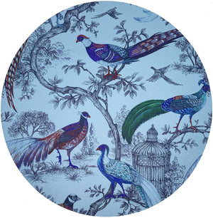 Pheasant Fall Sauvage Wedgewood 16" Round Pebble Placemat, Set of 4