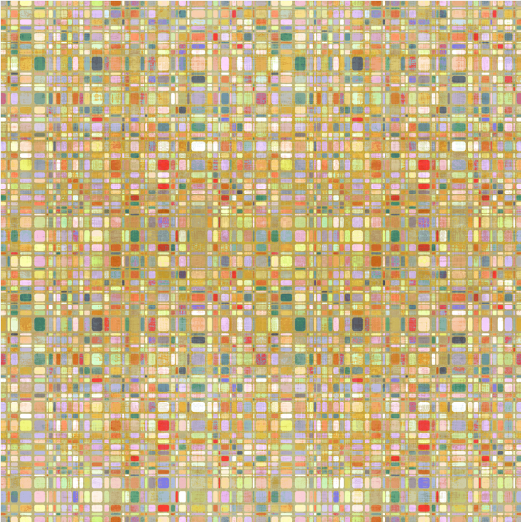 Pointillism Gold Fabric - nicolettemayer.com