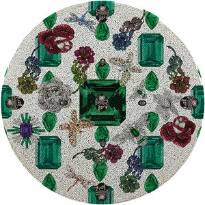 Jewel Box Emeralds White 16 Round Beaded Smooth - nicolettemayer.com