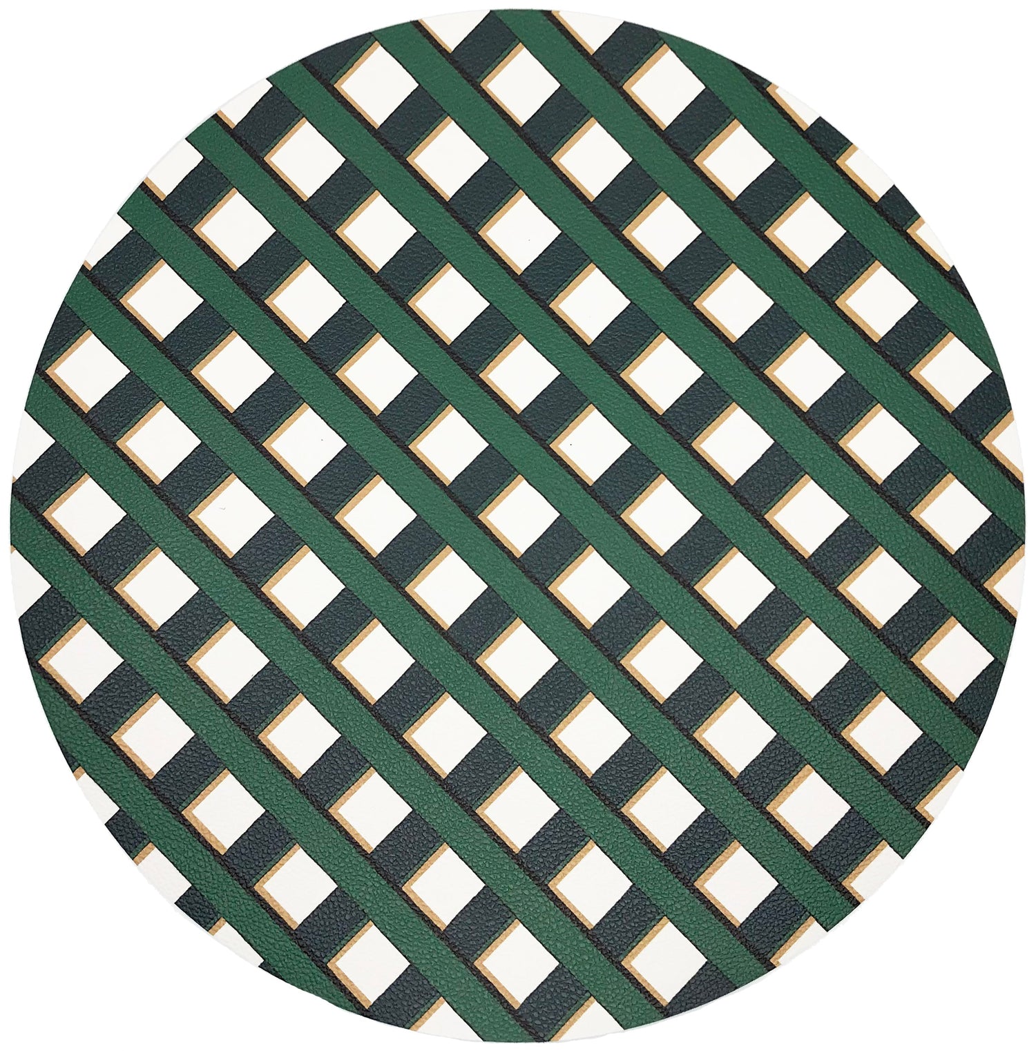 Timothy Corrigan Jardin Francais 16&quot; Round Pebble Placemats, Set Of 4 - nicolettemayer.com