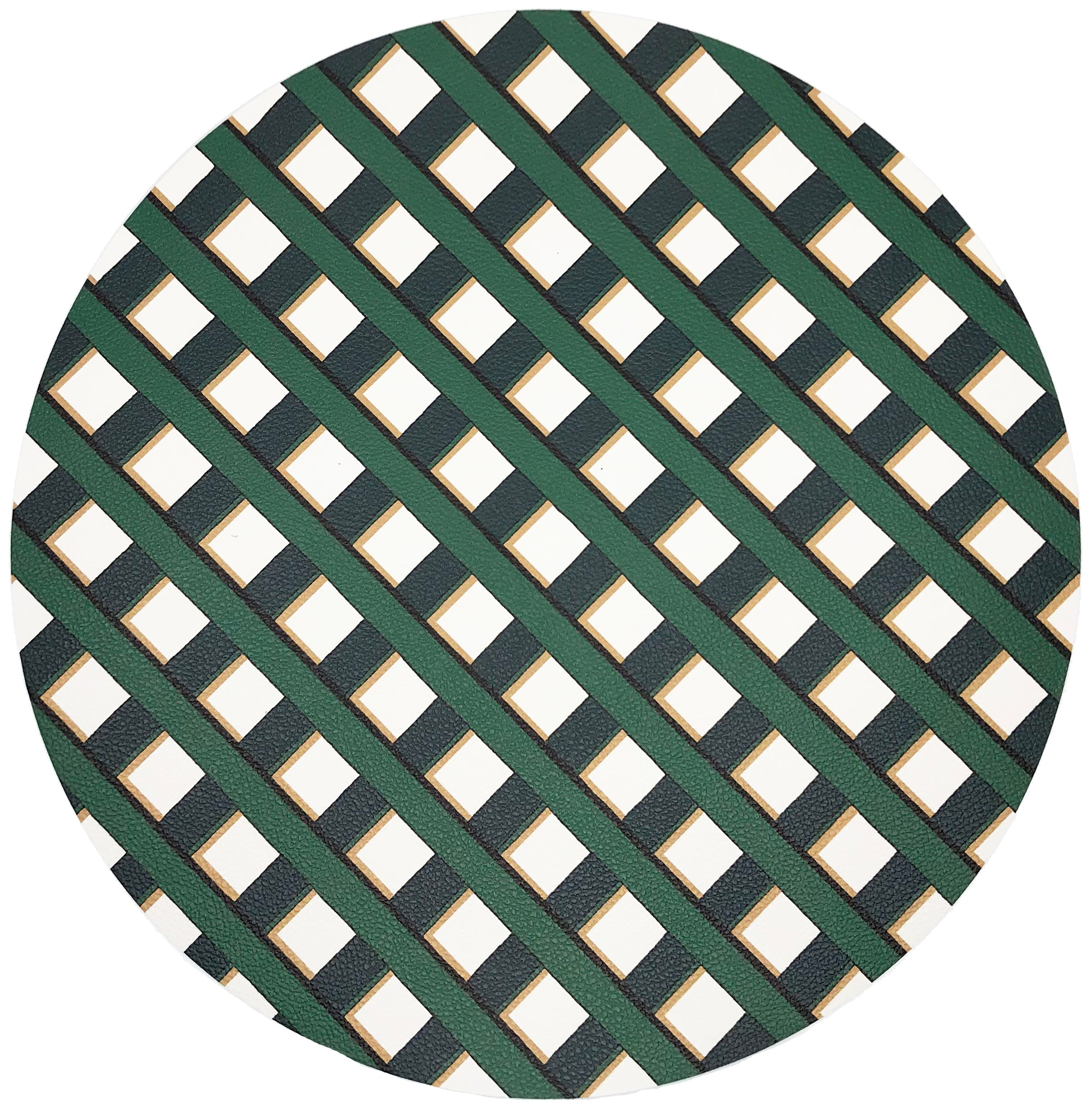 Timothy Corrigan Jardin Francais 16&quot; Round Pebble Placemats, Set Of 4 - nicolettemayer.com