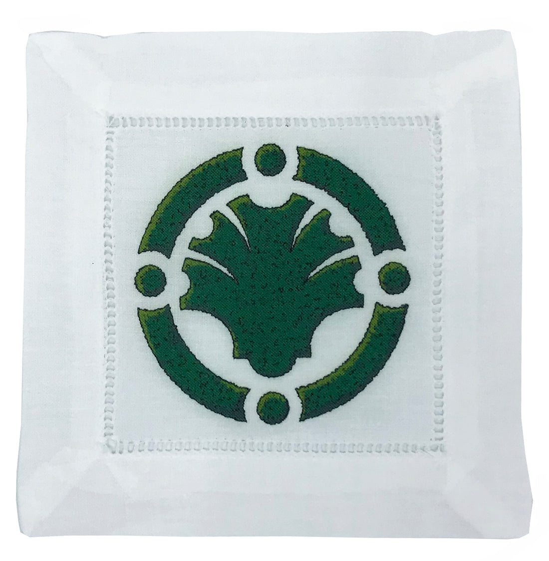 Timothy Corrigan Parterre Garden 6X6 Hemstitch Cocktail Napkins, Set Of 4 - nicolettemayer.com