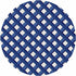 Timothy Corrigan Jardin Francais Blue 16" Round Pebble Placemat Set of 4 - nicolettemayer.com