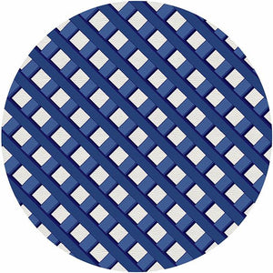 Timothy Corrigan Jardin Francais Blue 16" Round Pebble Placemat Set of 4 - nicolettemayer.com